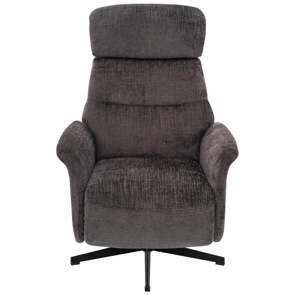 Relaxsessel Manila Chenille anthrazit, B: 73 cm