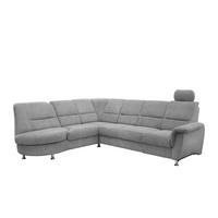 Ecksofa mit Relaxfunktion Parole Silberfarben Chenille - Chromfarben/Silberfarben, MODERN, Textil (236/275cm) - Livetastic