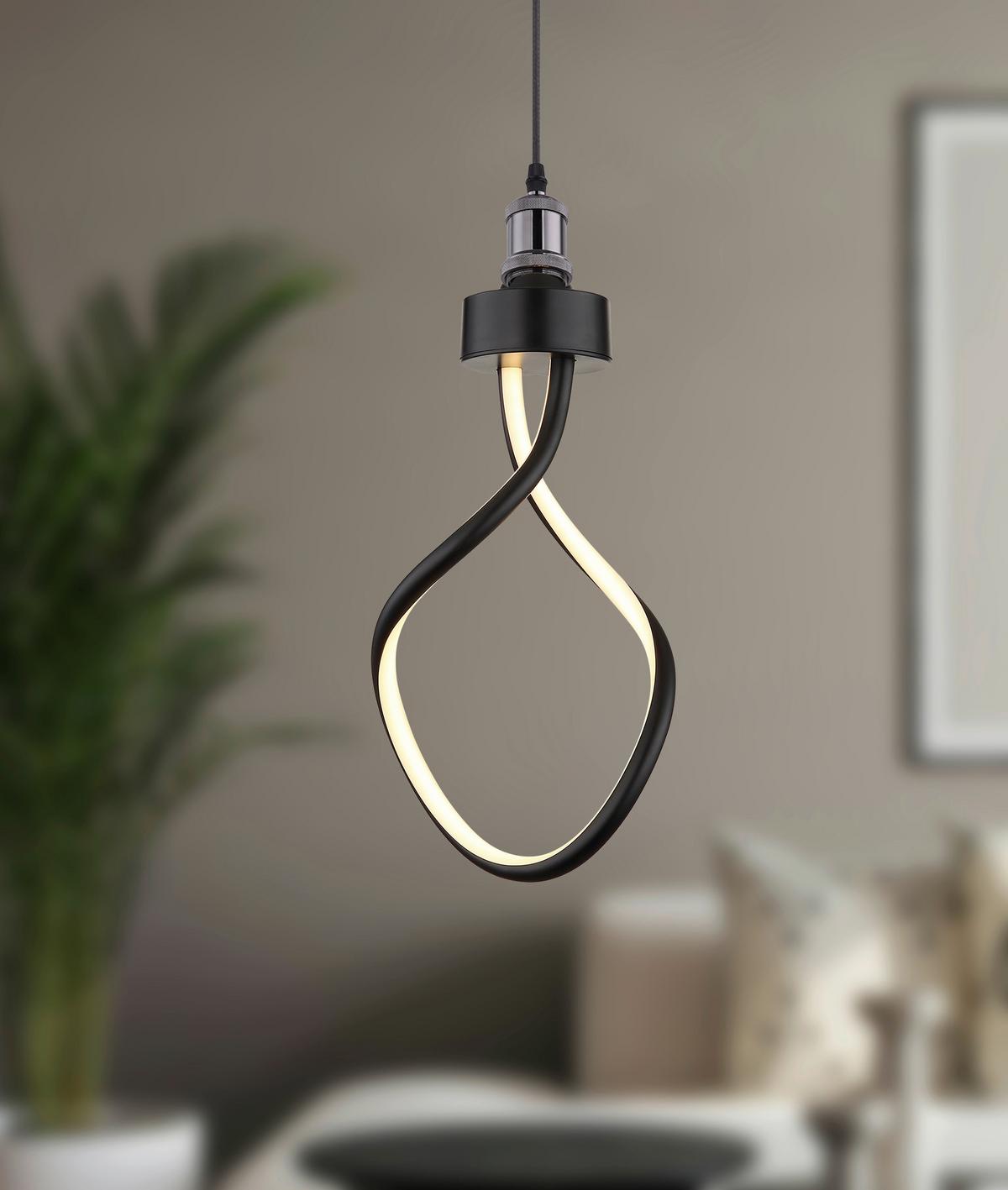 Leuchtmittel Opal/Schwarz 230V Metall/Kunststoff - Opal/Schwarz, Basics, Kunststoff/Metall (15,2/32,7cm) - Globo
