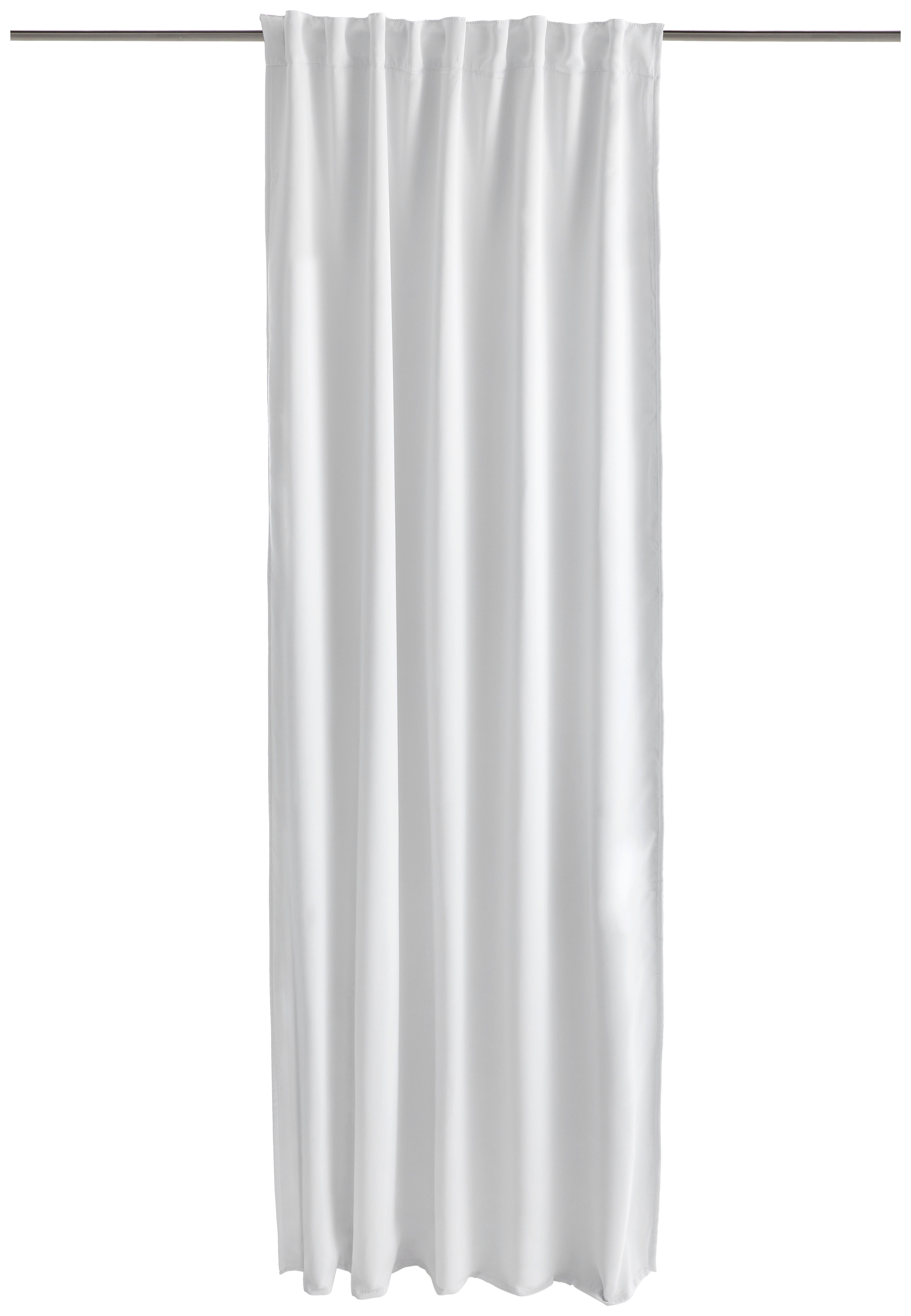 Lärmschutzvorhang Weiß B: 135 cm - Weiß, KONVENTIONELL, Textil (135/245cm)