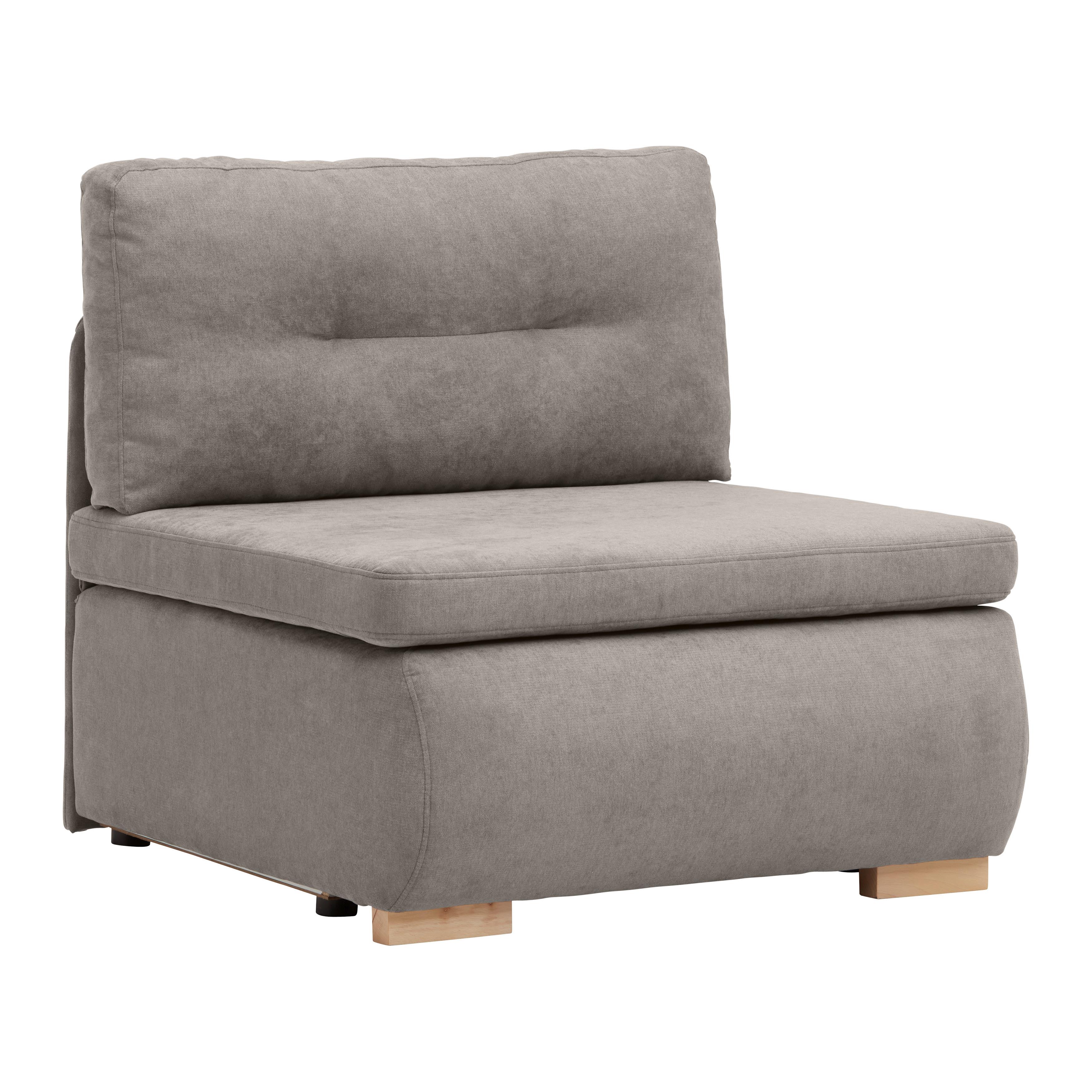 Rozkládací křeslo MODENA, cappuccino - černá/cappuccino, textil/plast (89/88/90cm) - Based