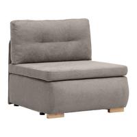 Rozkládací křeslo MODENA, cappuccino - černá/cappuccino, textil/plast (89/88/90cm) - Based