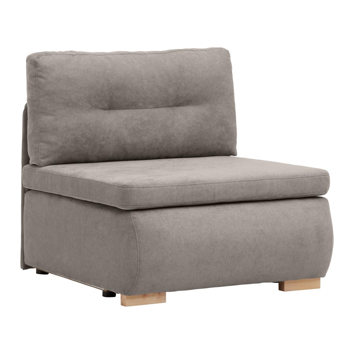 Rozkládací křeslo MODENA, cappuccino - černá/cappuccino, textil/plast (89/88/90cm) - Based