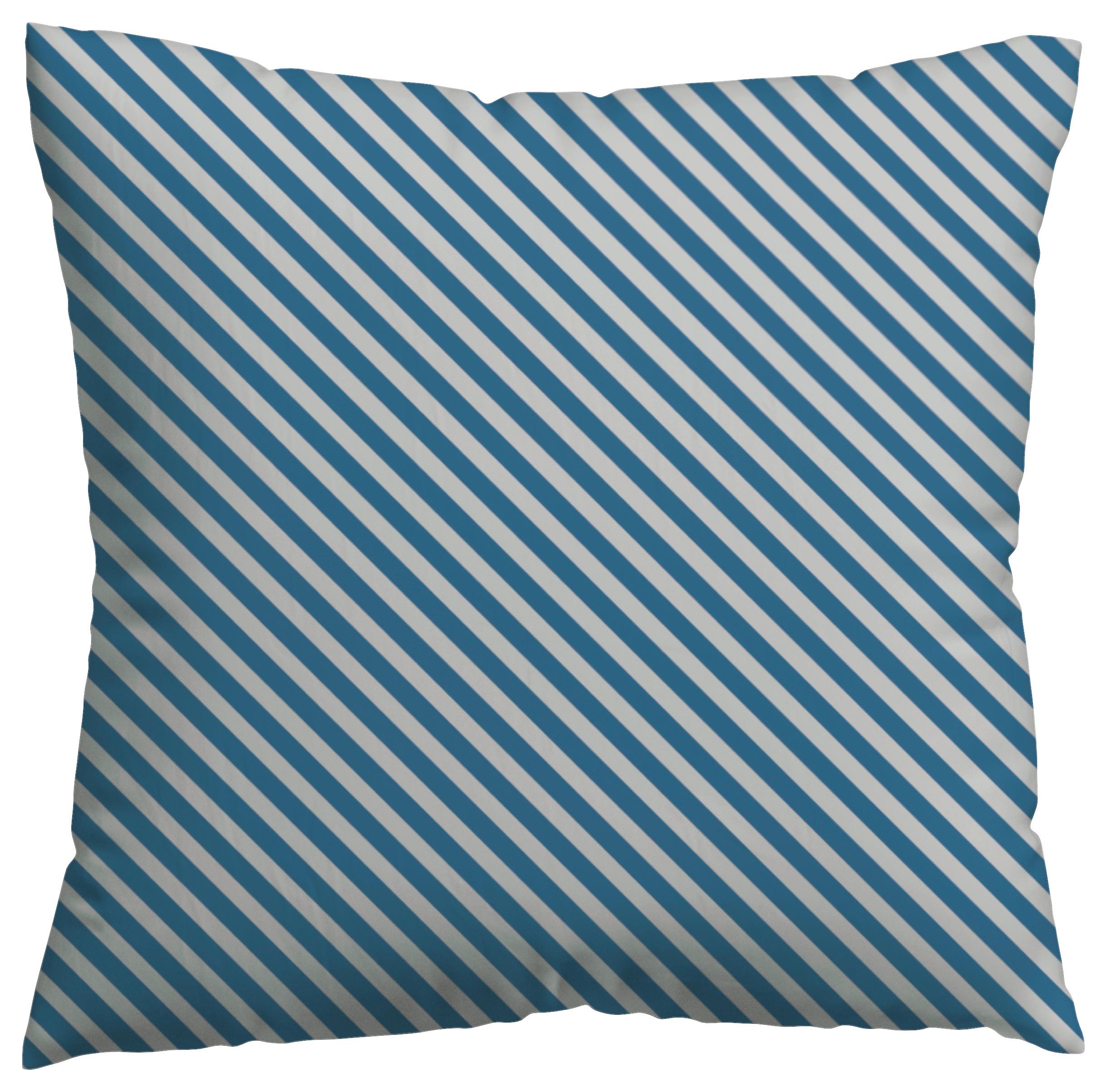 Kissenhülle Woven Satin Fade - Blau/Hellgrau, Basics, Textil (40/40cm) - Schlafgut