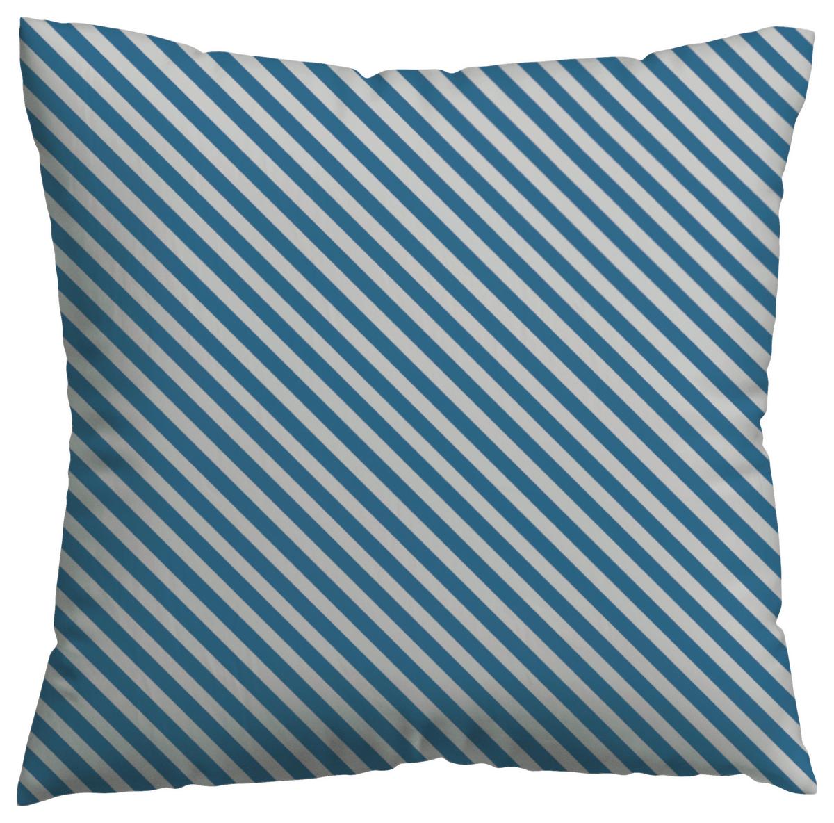 Kissenhülle Woven Satin Fade - Blau/Hellgrau, Basics, Textil (40/40cm) - Schlafgut