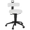 Bürohocker Top Work Flex Pu - Schwarz/Weiß, Basics, Leder/Kunststoff (40/74-86/46cm) - MID.YOU