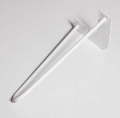 Bankgestell B: 40 cm Weiß Bankgestell in Hairpin-Form