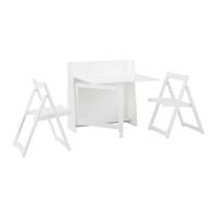 Jídelní set THEO bílá - bílá, Moderní, dřevo/kompozitní dřevo (85/83/85cm) - P & B