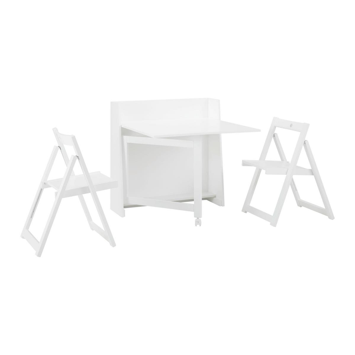 Jídelní set THEO bílá - bílá, Moderní, dřevo/kompozitní dřevo (85/83/85cm) - P & B