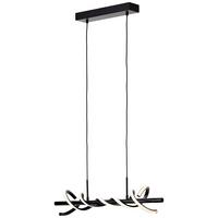 LED-Pendelleuchte G99818/06 Amalie - Schwarz, Design, Kunststoff/Metall (75,5/18/150cm) - Brilliant