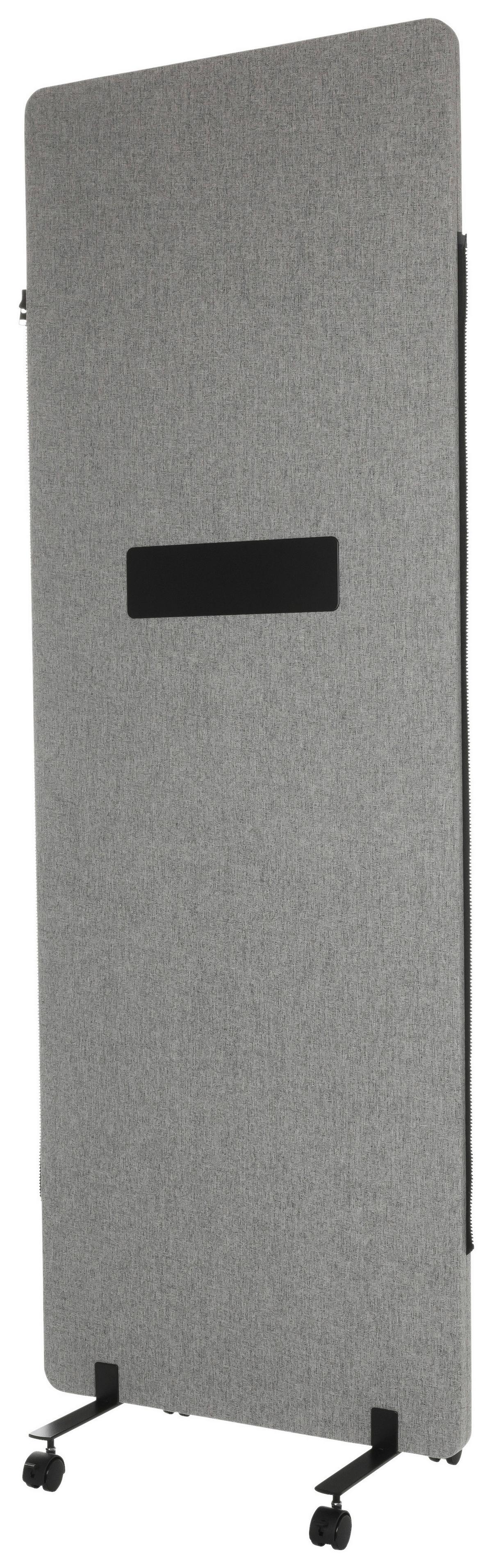 Trennwand Flexmiut Wb - Klar/Hellgrau, Basics, Kunststoff/Textil (60/177/3cm) - MID.YOU