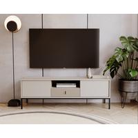 Nízká komoda, barva kašmírová, š: 154,5cm - černá/kašmírová, Design, kov/kompozitní dřevo (154,5/52,4/39cm) - P & B