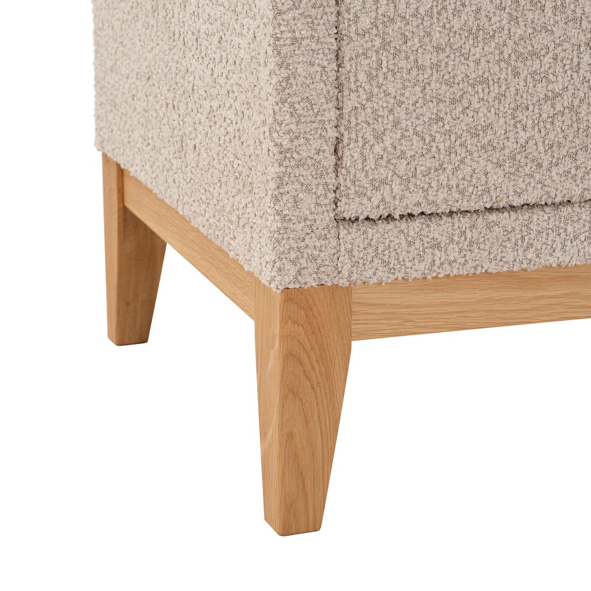 Nachtkästchen Smile Inkl. Beleuchtung, B: 49 Cm - Creme, KONVENTIONELL, Glas/Holz (49/58,5/46cm) - James Wood