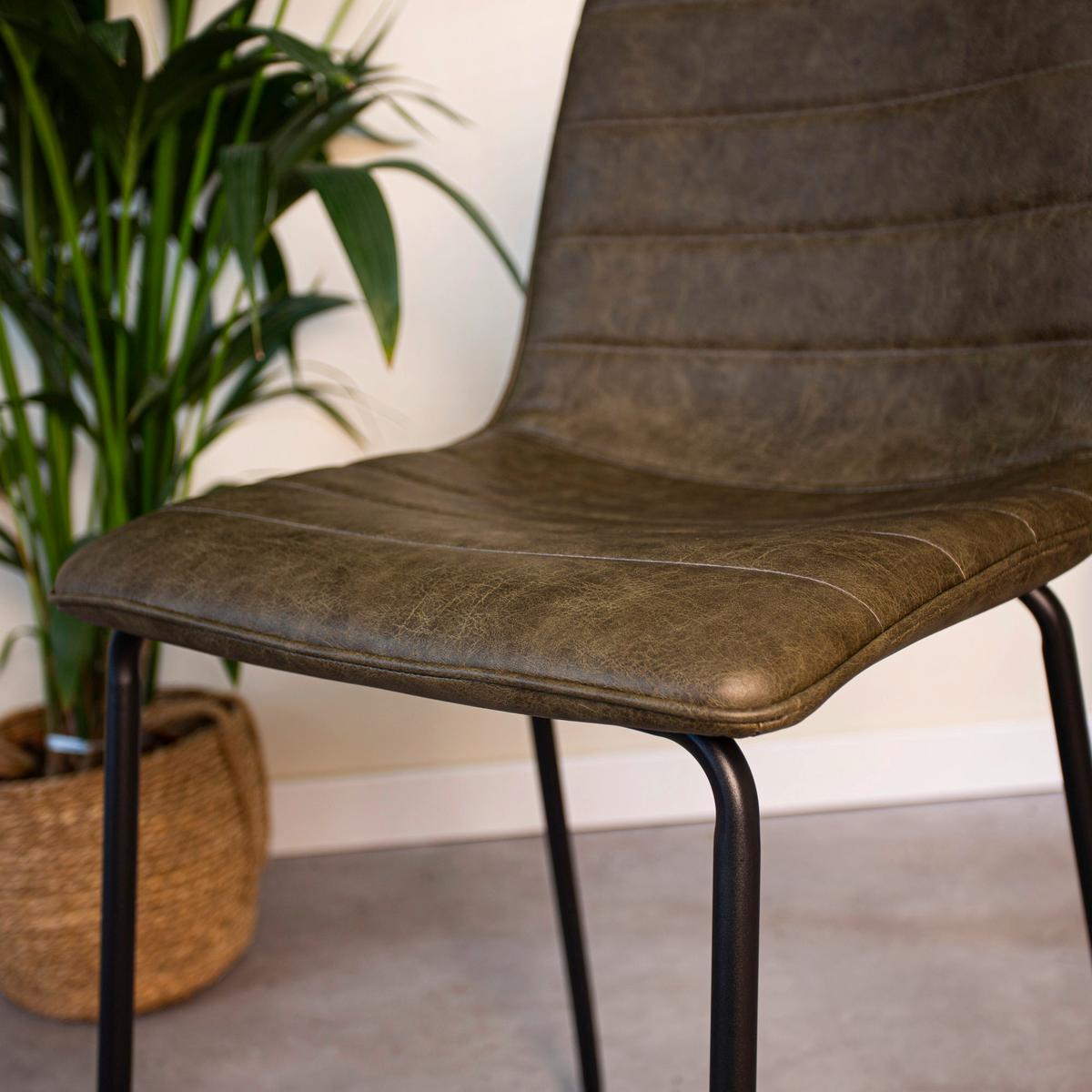 Barhocker-Set Milan - Dunkelgrün/Schwarz, KONVENTIONELL, Kunststoff/Textil (49/98/54,5cm) - MID.YOU