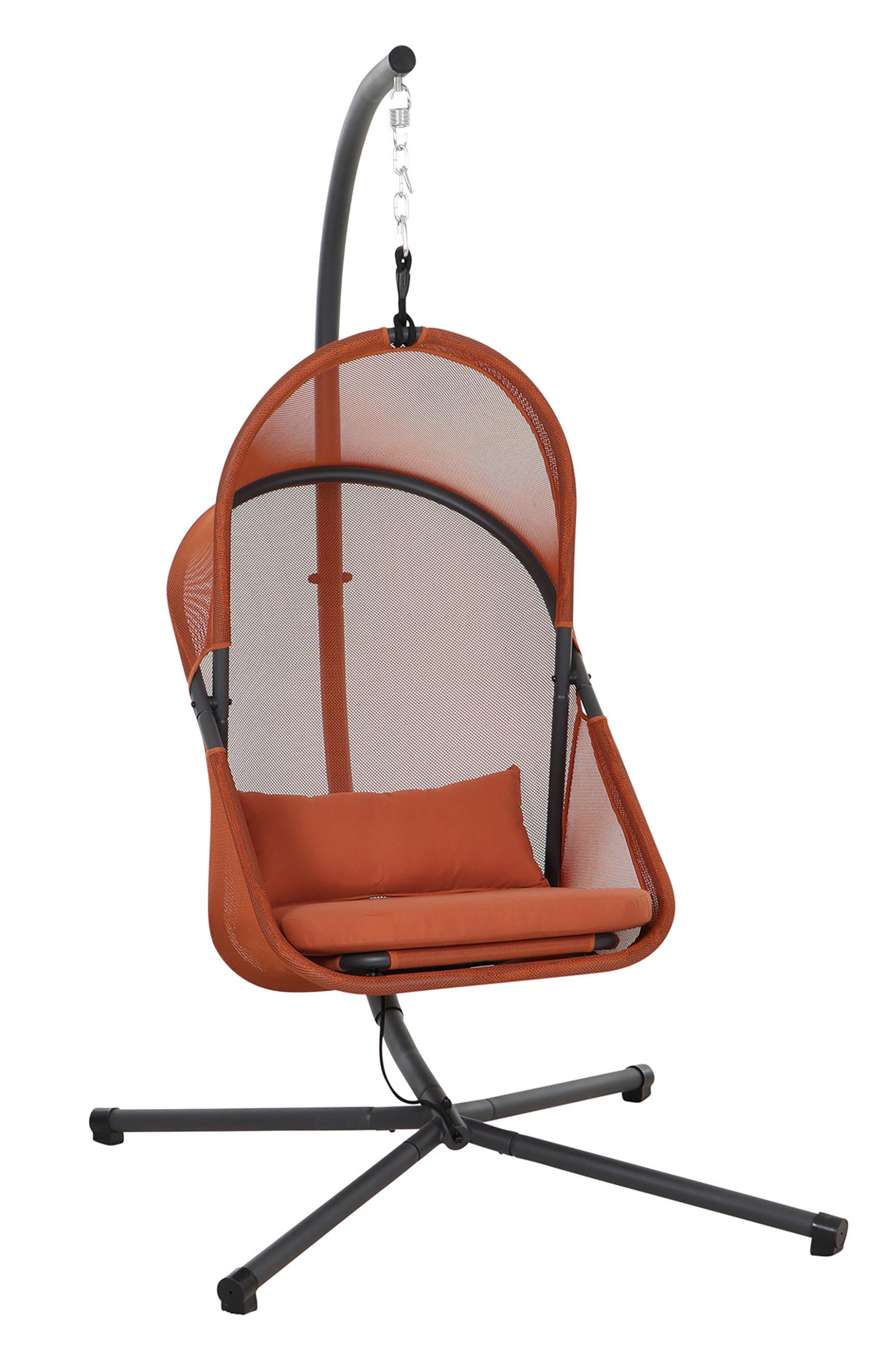 Hängesessel Mit Gestell Mit Sitz- Und Rückenkissen