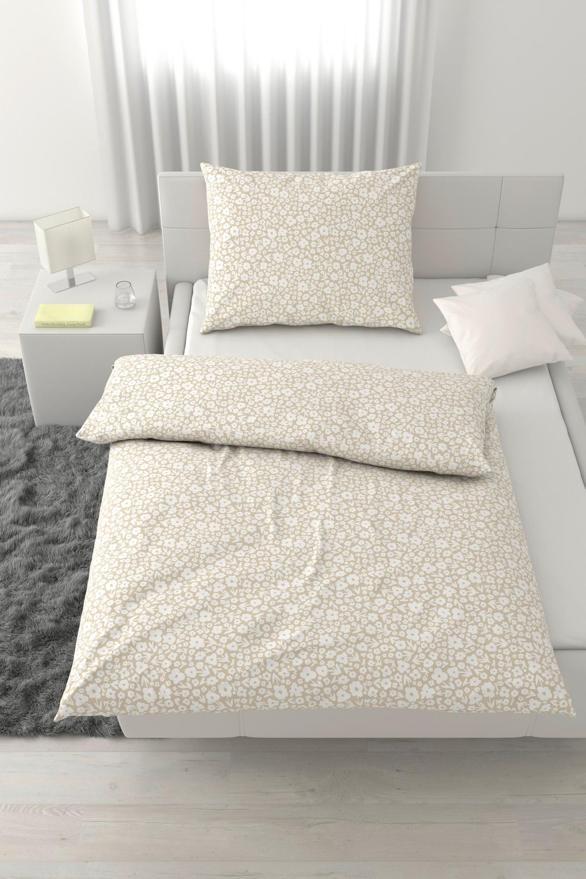 POVLEČENÍ MILLEFLEUR - béžová, Moderní, textil (140/200cm) - Mömax