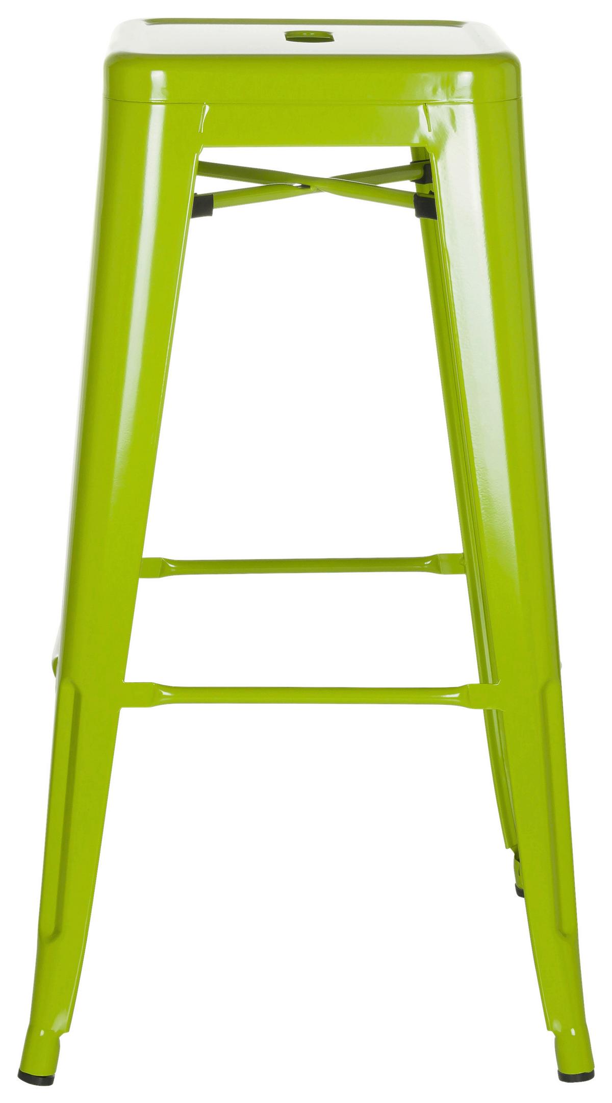Barhocker Vantaggio High Stapelbar Grün Bis 150 Kg - Grün, Basics, Metall (44/77/44cm) - MID.YOU