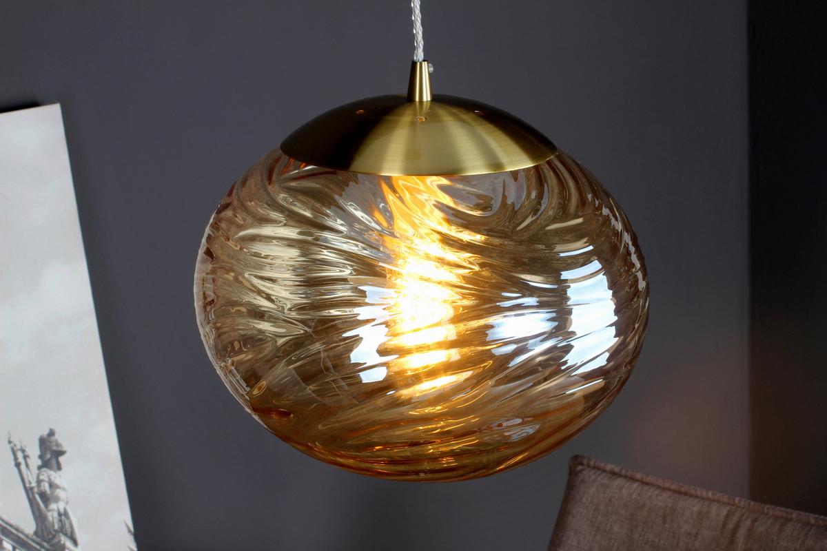 Hängeleuchte I-Nereide-E-S1 Ch - Champagner, KONVENTIONELL, Glas (30/24,8cm)