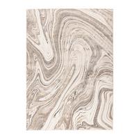 FLACHWEBETEPPICH Silber/Beige, Strapazierfähig - Beige/Silberfarben, Basics, Textil (80cm) - Kayoom