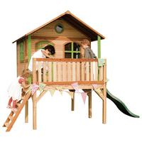 Spielhaus A030.041.00 - Braun/Weiß, KONVENTIONELL, Holz/Kunststoff (380/274/212cm) - Ambia Garden