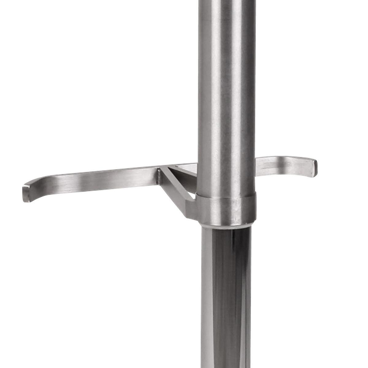 Barová židle Barhocker hnědá - barvy stříbra/hnědá, Moderní, kov/textil (43/54-79/43cm) - MID.YOU