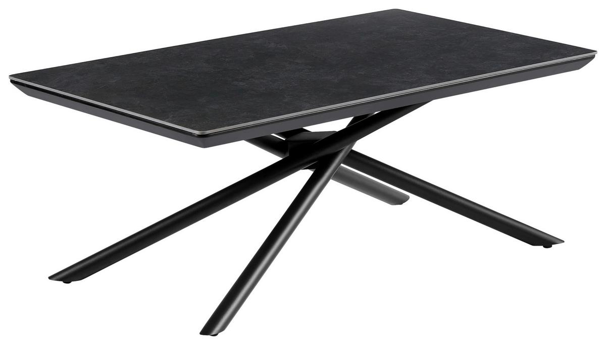 Dohányzóasztal Shadow Grey - fekete/szürke, Modern, faalapú anyag/fém (110/45/65cm)