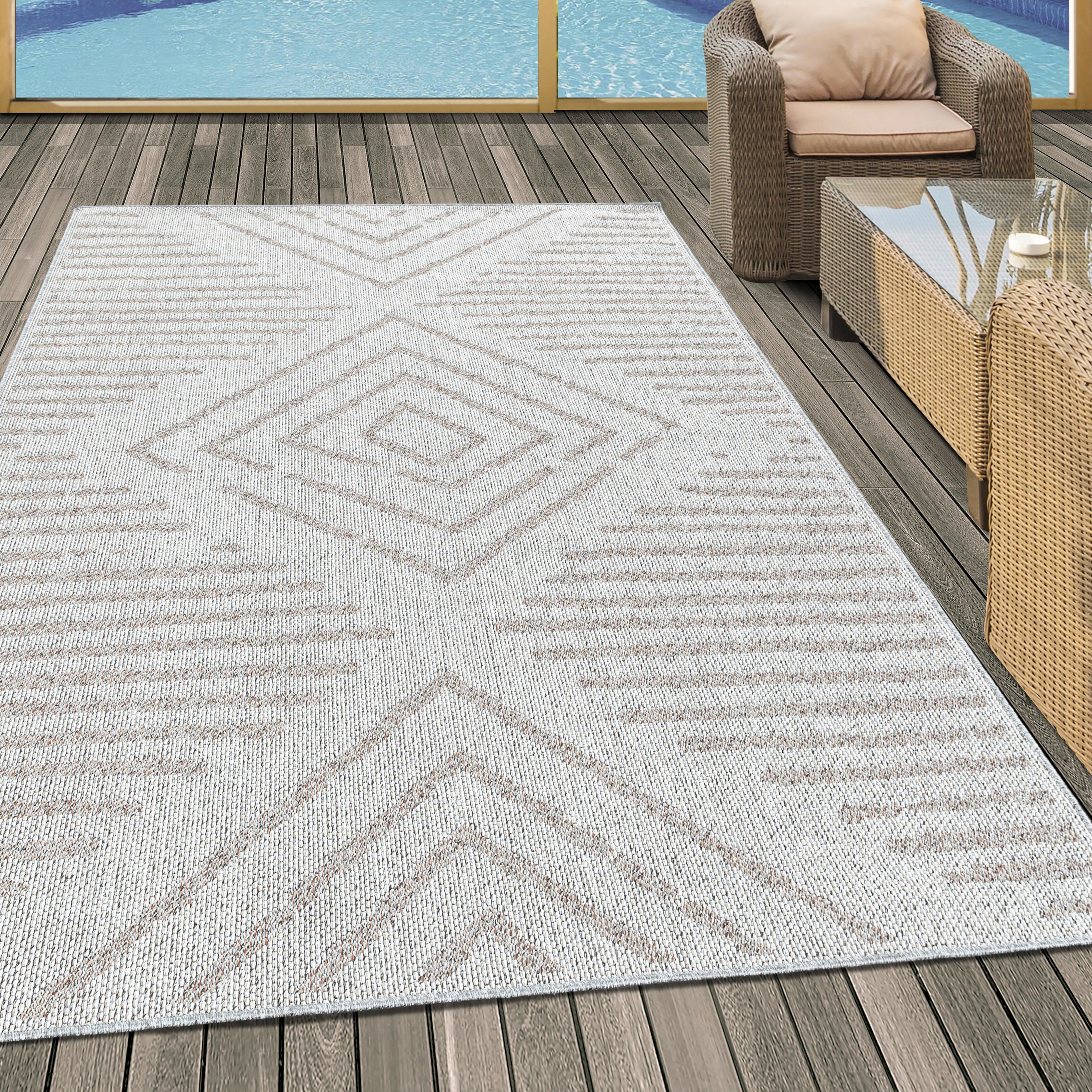 Flachwebteppich Aruba - Pink, Design, Textil (80/250cm) - Novel