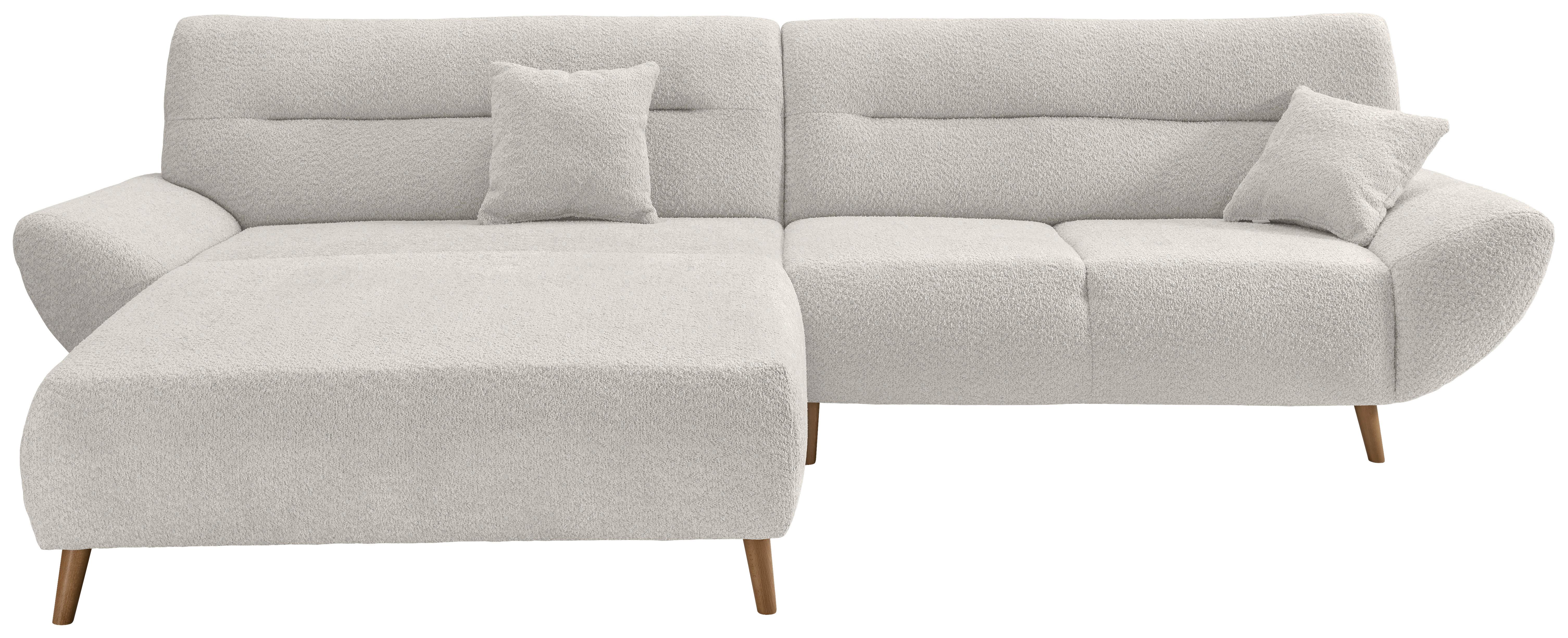 Ecksofa Drago, Weiß S: 166x290 cm - Wildeiche/Weiß, KONVENTIONELL, Textil (166/290cm) - MID.YOU