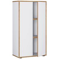 Aktenschrank Salia Weiß, Honigeiche B: 60 cm - Honigeiche/Weiß, Design, Holzwerkstoff (60/110/33cm) - MID.YOU