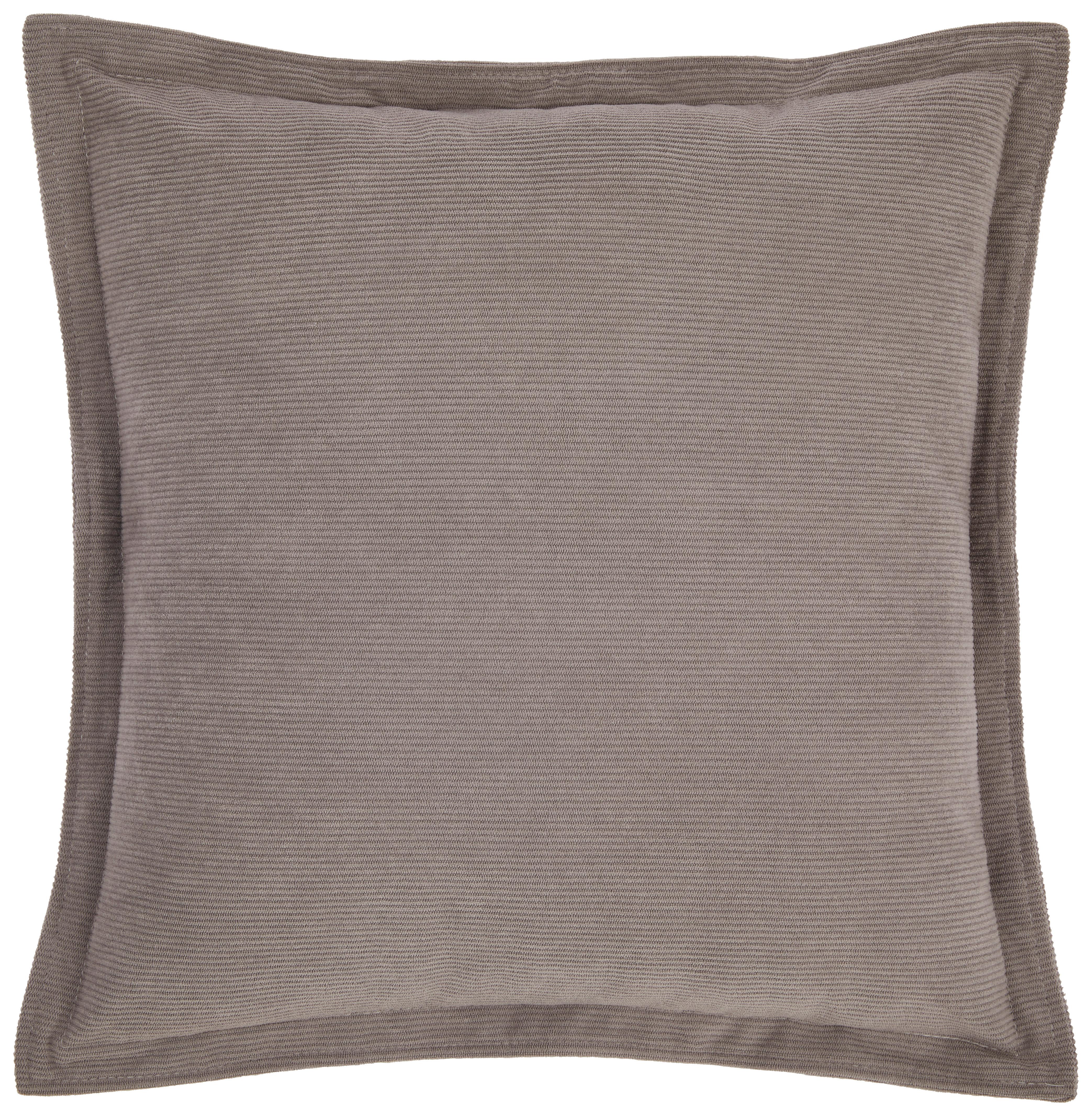 Zierkissen Maren 45x45 cm Polyester Grau mit Zipp