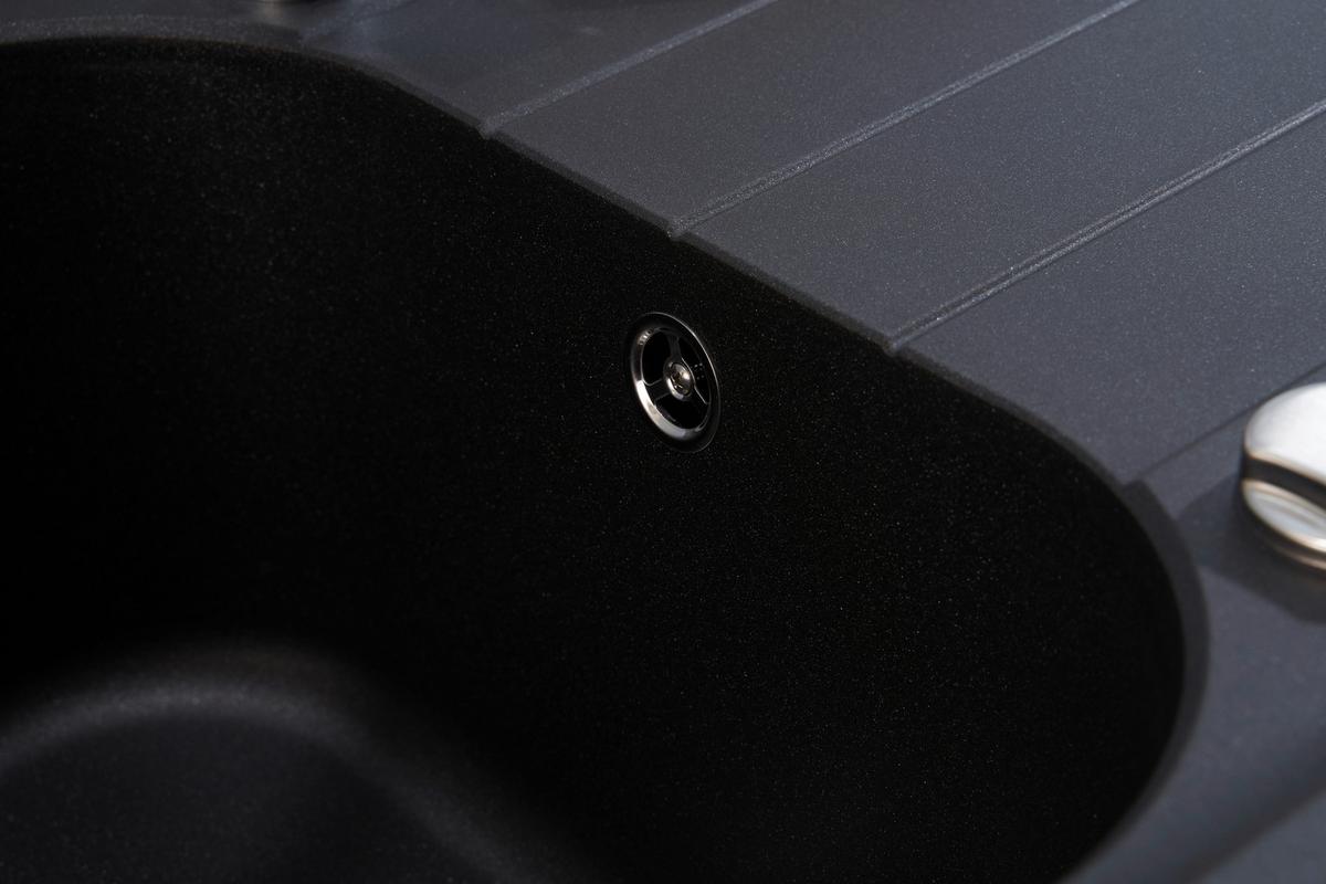 Spüle Respekta Stein Bxt: 100x50 Cm - Schwarz, Trend, Stein (100/22,5/50cm) - Respekta