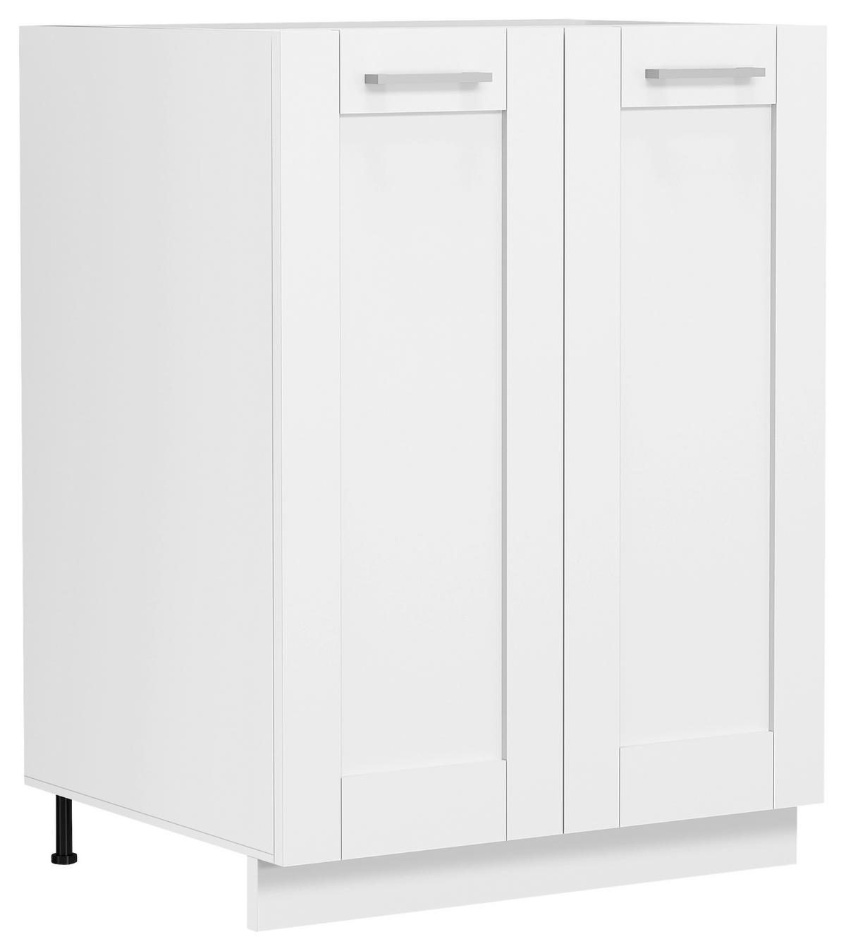 Küchenunterschrank Colura - Weiß, Trend, Holzwerkstoff/Kunststoff (60/82/46cm) - MID.YOU