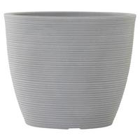 Pflanzentopf Grau D: 43 cm Grau - Grau, Basics, Kunststoff (43/36cm) - Siena Garden