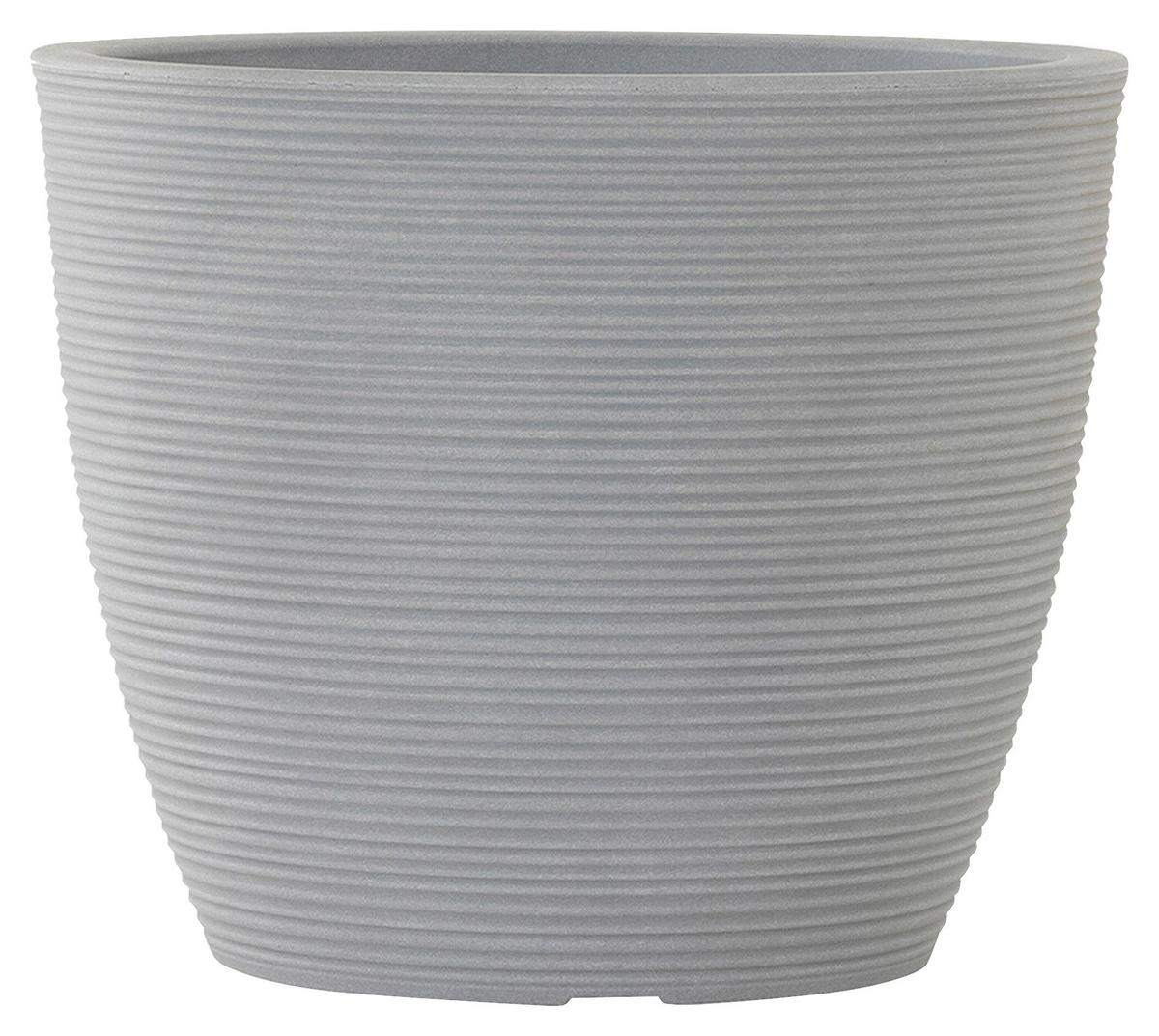 Pflanzentopf Grau D: 43 cm Grau - Grau, Basics, Kunststoff (43/36cm) - Siena Garden