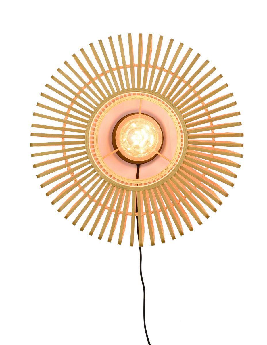 WANDLEUCHTE BROMO/W/4018/N - Naturfarben, Trend, Holz (20/40cm) - Good & Mojo