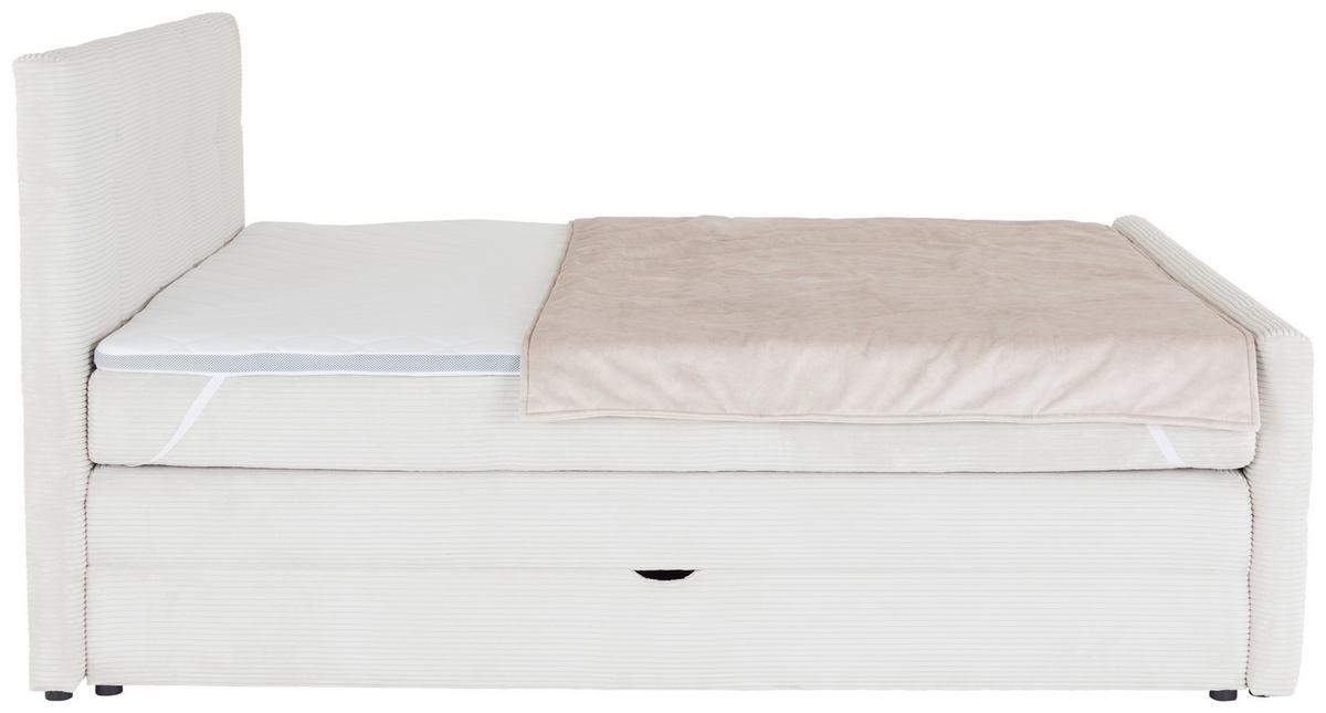 Tagesdecke Plaid Lea - Creme, KONVENTIONELL, Textil (222/126cm) - Luca Bessoni