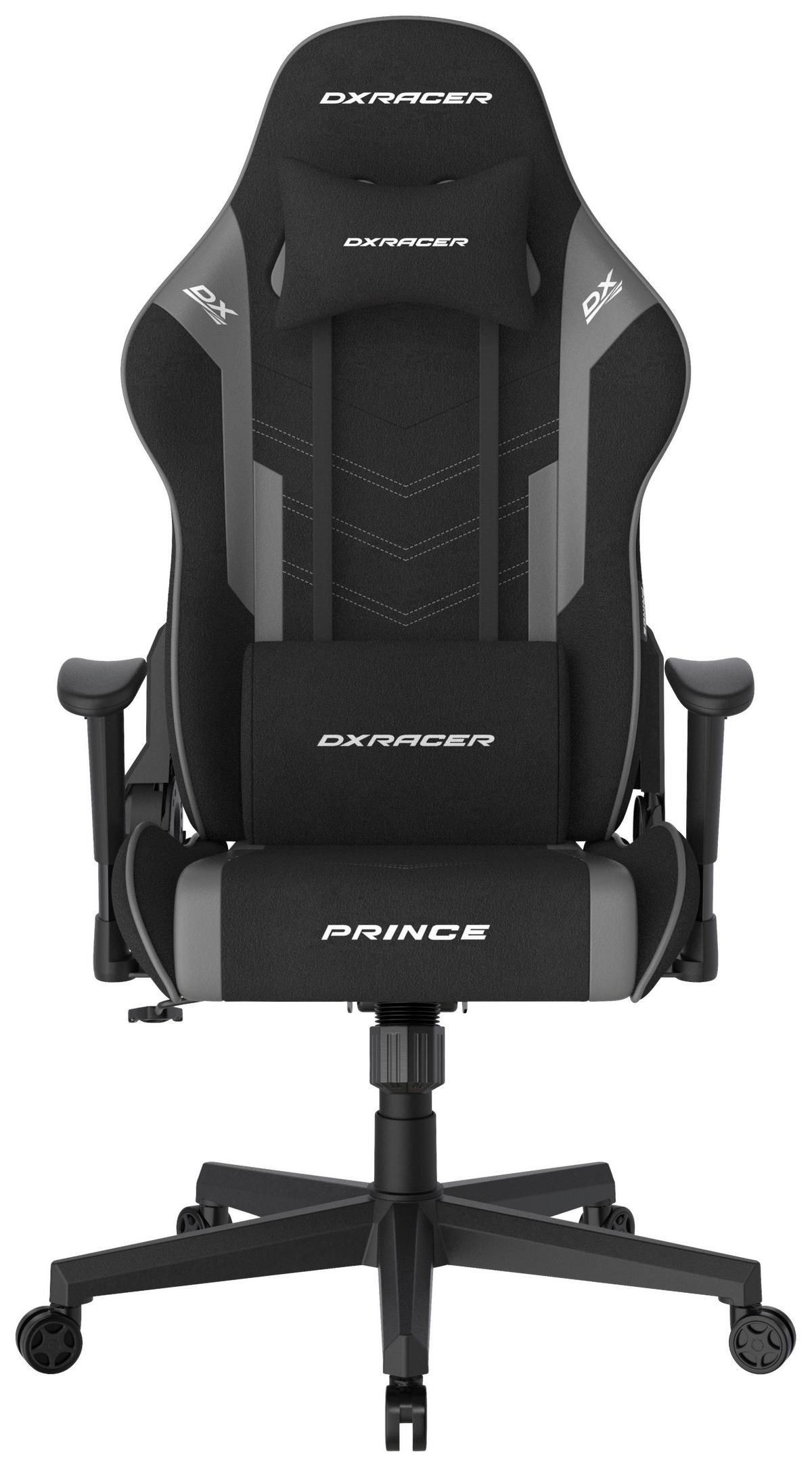 Gamingstuhl DX Racer Prince L - Schwarz/Grau, MODERN, Kunststoff/Textil (67/126/67cm) - Dxracer