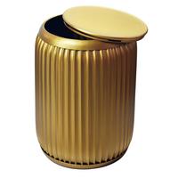 BEISTELLTISCH Goldfarben B: 35cm - Goldfarben, Design, Metall (35/35/50cm) - Livetastic
