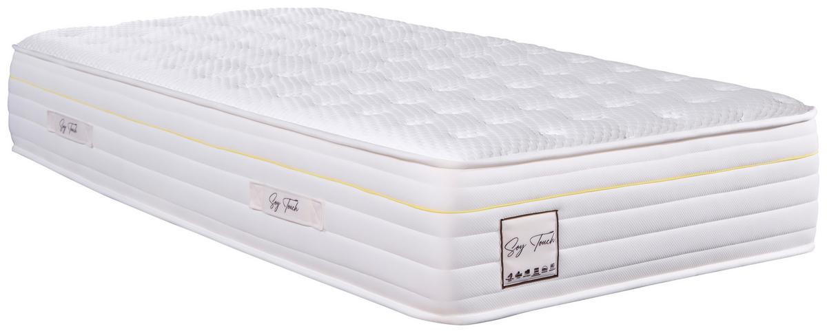 Taschenfederkernmatratze Soy Touch 140x200 Cm H3 H: 28 Cm - Weiß, Basics, Textil (140/200cm) - Livetastic