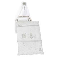 Gitterbettset 1492s209 Sternenzauber - Taupe/Weiß, Basics, Textil - Roba