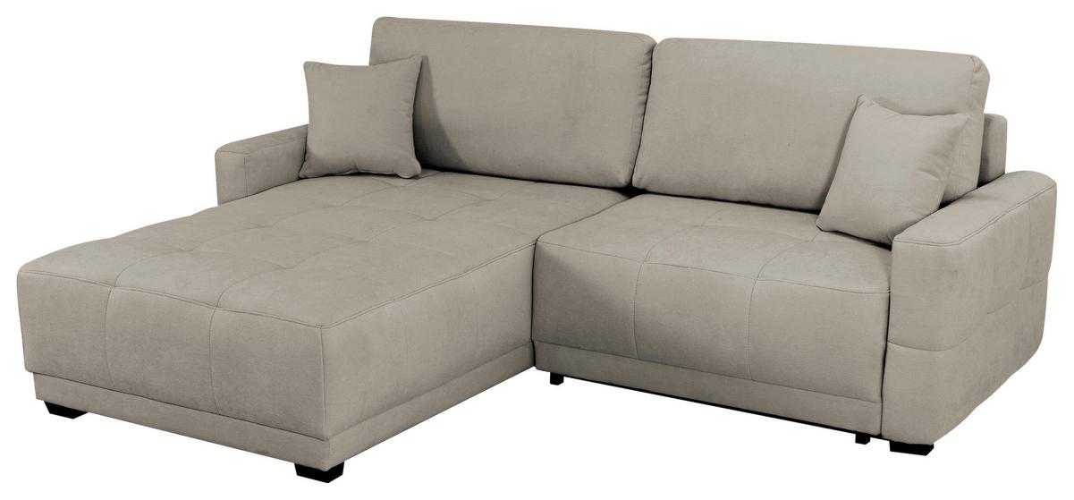 Ecksofa Mount Hellgrau S: 237x186 cm - Hellgrau, Design, Textil (237/186cm) - MID.YOU