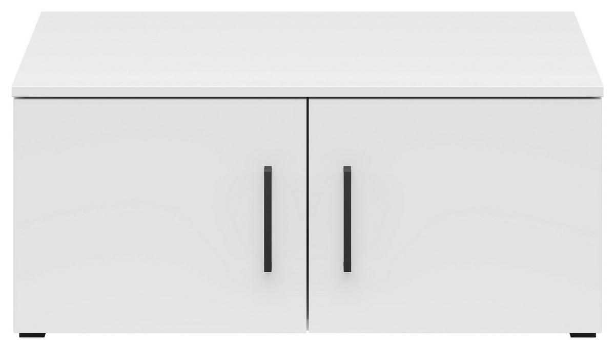 Nástavec na skříň MULTISTAURAUM š: 80 cm - bílá/černá, Moderní, kompozitní dřevo/plast (80/35/52cm)