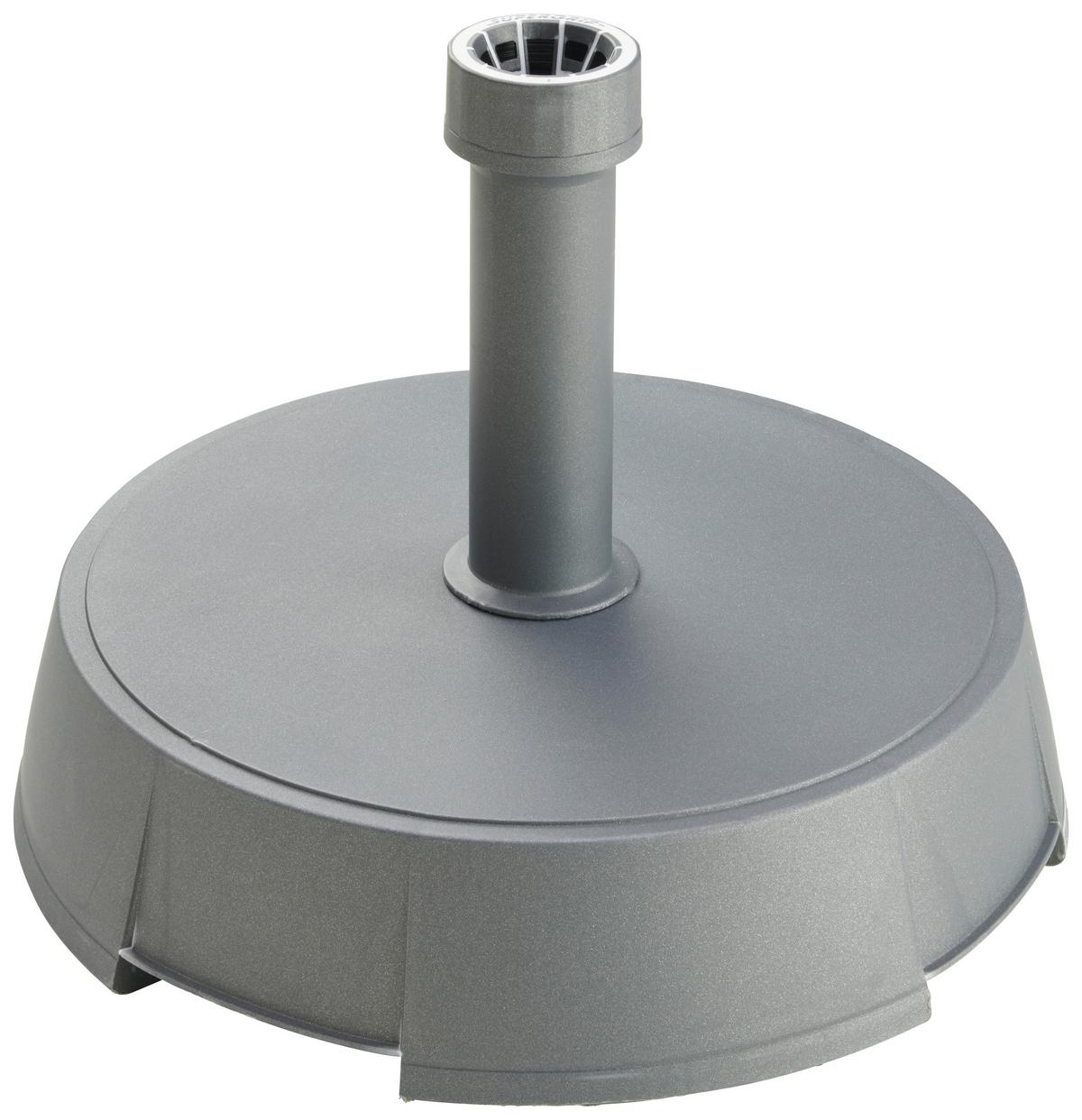 Schirmständer Kunststoff/Beton für DM 2,1-5,4 cm Hubert - Anthrazit, Basics, Kunststoff (40/34cm)