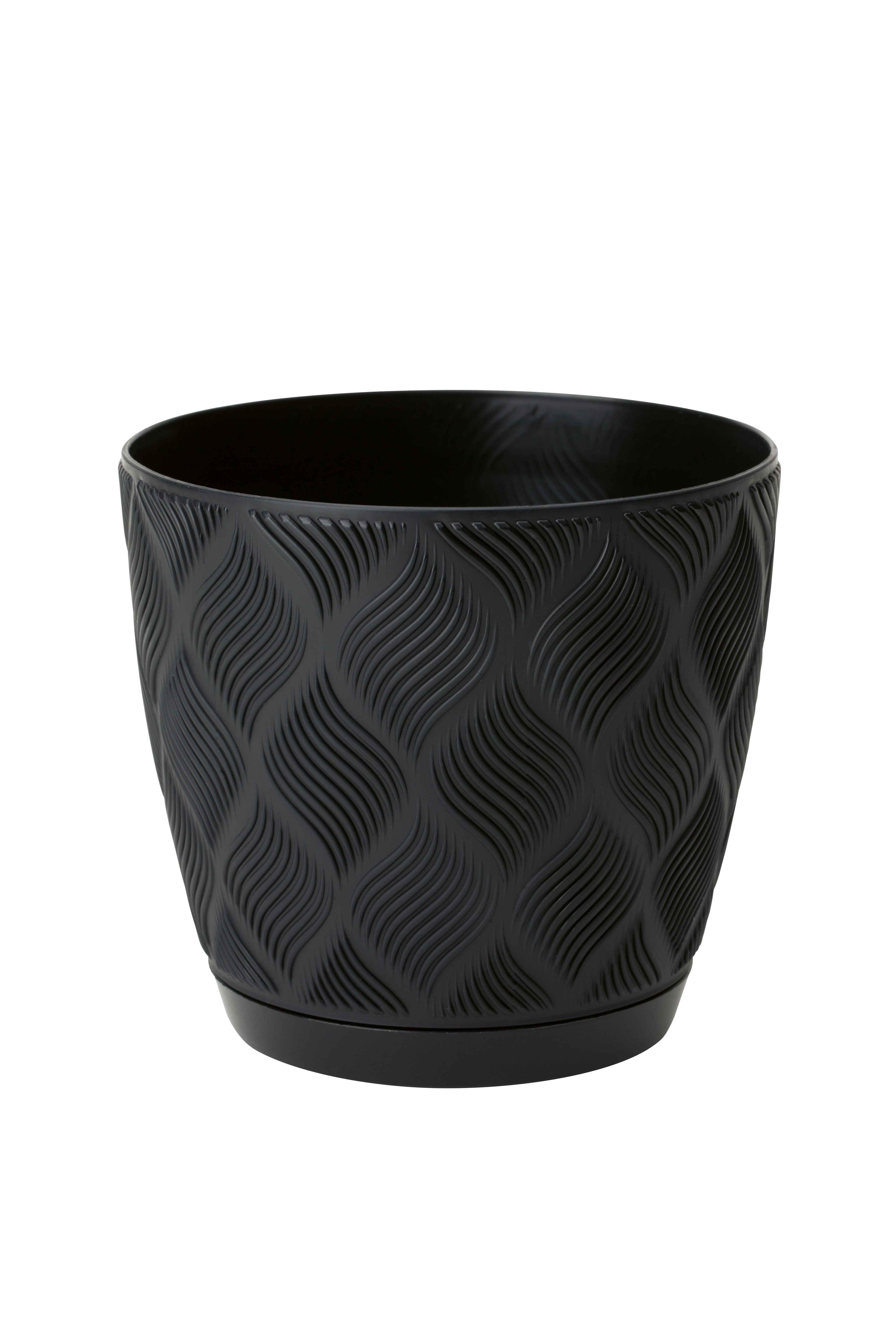 Obal na kvetináč GROW COMPLETE ECO 13 - čierna, Konventionell, plast (12,8/11,1cm) - Mömax