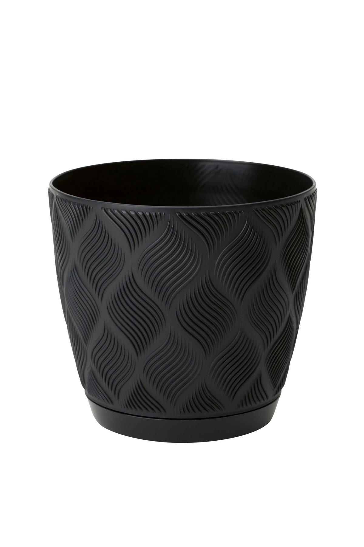 Obal na květináč GROW COMPLETE ECO 13 - černá, Konvenční, plast (12,8/11,1cm) - Mömax