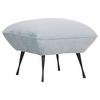Hocker Lorris - Schwarz/Mintgrün, KONVENTIONELL, Textil (60/49/53cm) - MID.YOU