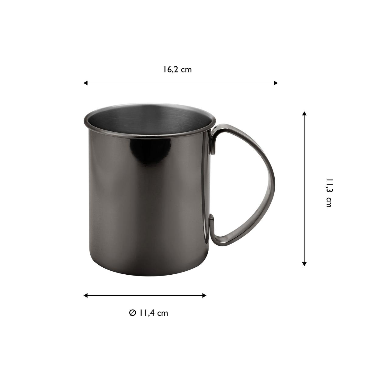 Becherset Ew-mm-1004s - Schwarz, Basics, Metall (16.2/11.4/11.3cm) - Echtwerk