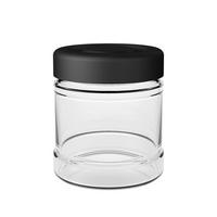 Dóza na potraviny Silvia - černá/průhledné, Konvenční, plast/sklo (12,5/11cm) - Modern Living