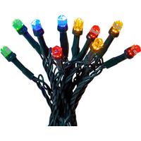 Lichterkette Multicolor Schwarz Länge: 750 cm - Multicolor/Schwarz, Basics, Kunststoff (750cm) - Eglo