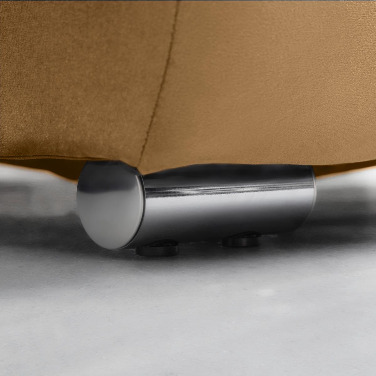 Rohová sedačka ENRICO, oboustranná, béžová - černá/barvy chromu, Konvenční, kov/textil (303/88/185cm) - Based